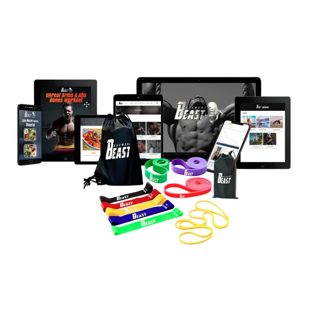 Basement Beast Bands + Workout Program Bundle