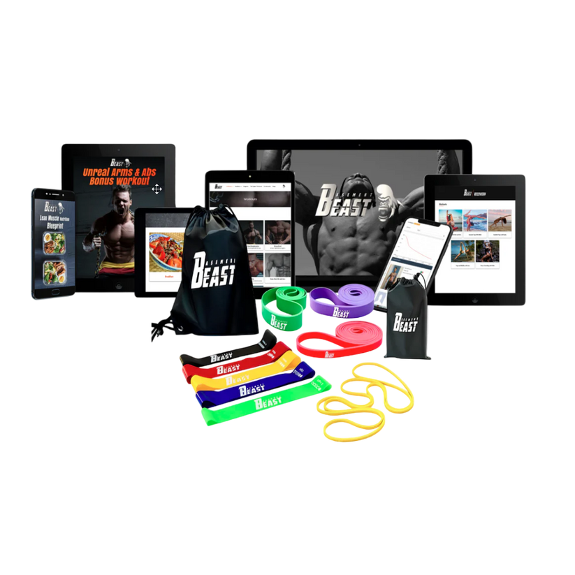 Basement Beast Bands + Workout Program Bundle